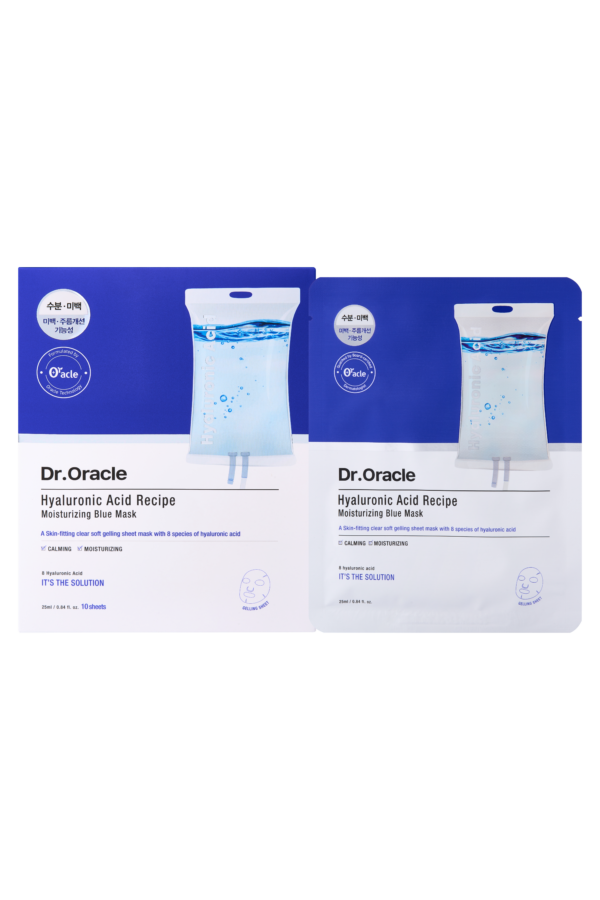 Dr Oracle Hyaluronic Acid Recipe Moisturizing Blue Mask (10sheets / 1box)