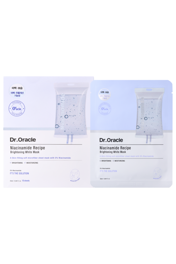 Dr Oracle Niacinamide Recipe Brightening White Mask (10sheets / 1box)